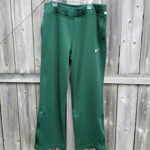Nike Athletic Pants Dri Fit in Green and White